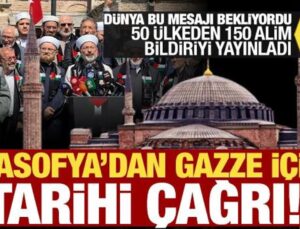 Dünyanın gözü bu kararlarda! Gazze için Ayasofya’dan tarihi çağrı!